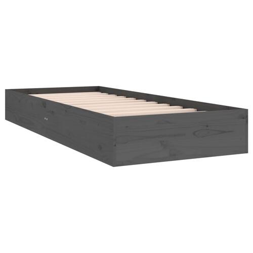 Sengeramme 75x190 cm Small Single massivt træ grå