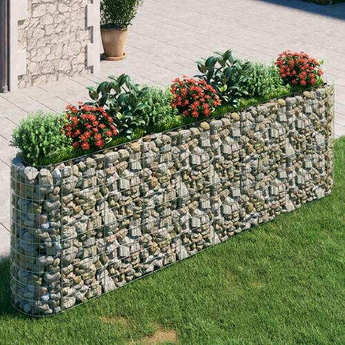 Gabion-højbed 330x50x100 cm galvaniseret jern