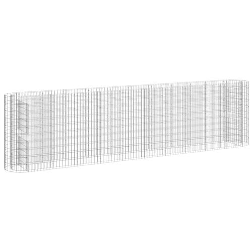 Gabion-højbed 400x50x100 cm galvaniseret jern