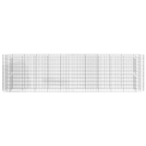 Gabion-højbed 400x50x100 cm galvaniseret jern