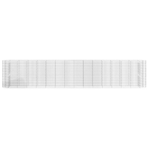 Gabion-højbed 540x50x100 cm galvaniseret jern