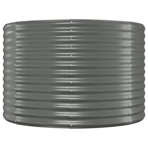 Plantekrukke 100x100x68 cm pulverlakeret stål grå