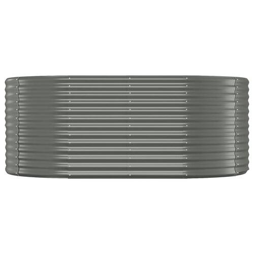 Plantekrukke 175x100x68 cm pulverlakeret stål grå
