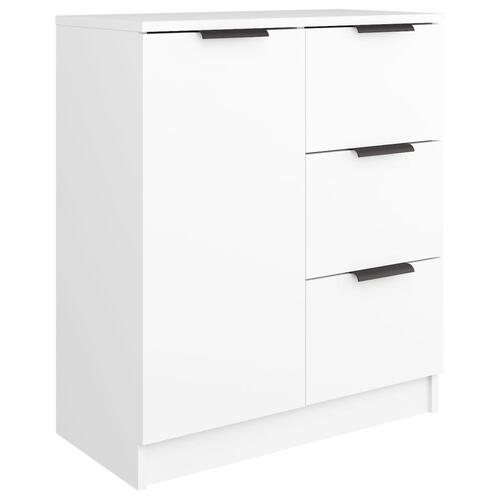 Skænke 2 stk. 60x30x70 cm konstrueret træ hvid