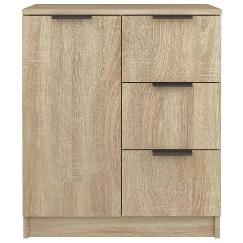 Skænke 2 stk. 60x30x70 cm konstrueret træ sonoma-eg