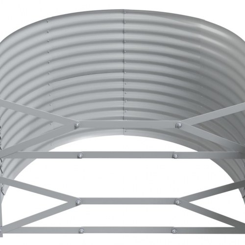 Plantekasse 507x100x68 cm pulverlakeret stål grøn
