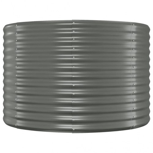 Plantekasse 507x100x68 cm pulverlakeret stål grå