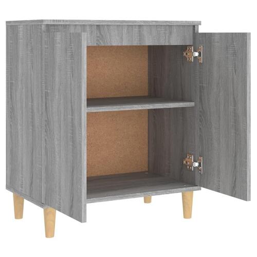 Skænk 60x35x70 cm konstrueret træ grå sonoma-eg