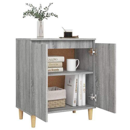 Skænk 60x35x70 cm konstrueret træ grå sonoma-eg