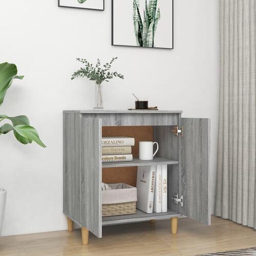 Skænk 60x35x70 cm konstrueret træ grå sonoma-eg