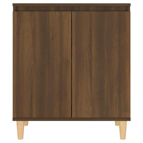Skænk 60x35x70 cm konstrueret træ brun egetræsfarve