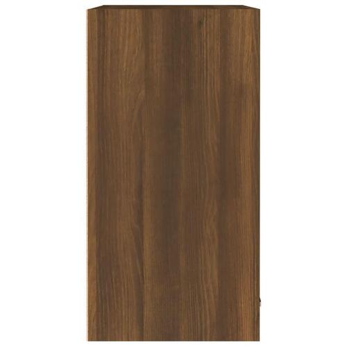 Vægskab 60x31x60 cm konstrueret træ brun egetræsfarve