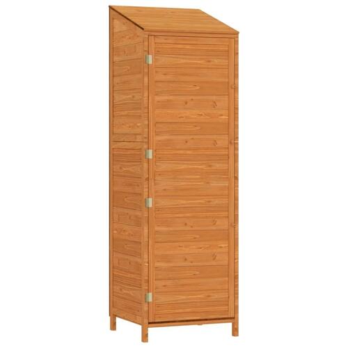 Haveskur 55x52x174,5 cm massivt fyrretræ brun