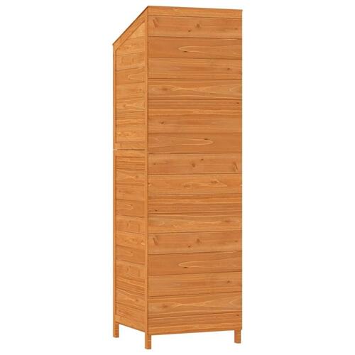 Haveskur 55x52x174,5 cm massivt fyrretræ brun