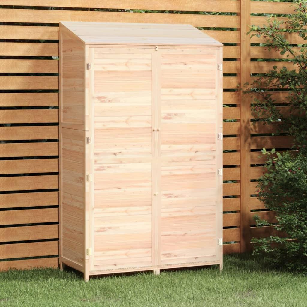 Haveskur 102x52x174,5 cm massivt fyrretræ