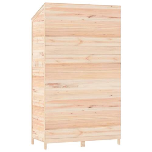 Haveskur 102x52x174,5 cm massivt fyrretræ