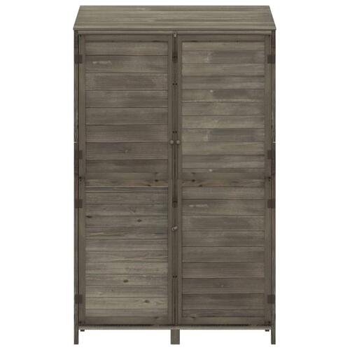 Haveskur 102x52x174,5 cm massivt fyrretræ antracitgrå