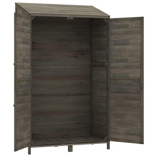 Haveskur 102x52x174,5 cm massivt fyrretræ antracitgrå