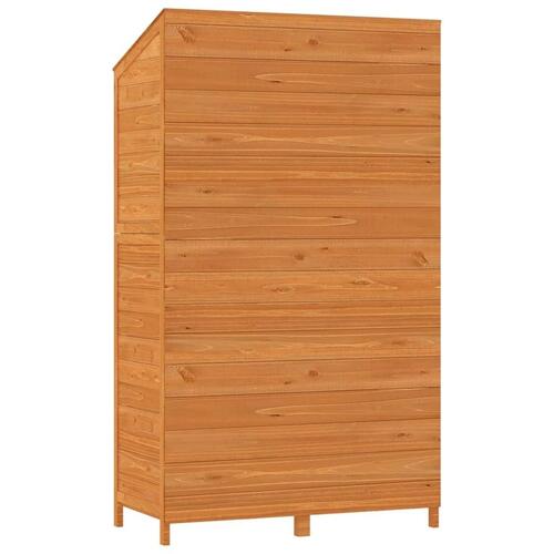 Haveskur 102x52x174,5 cm massivt fyrretræ brun