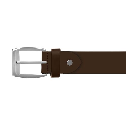 Bælte til herrer læder 95 cm brun
