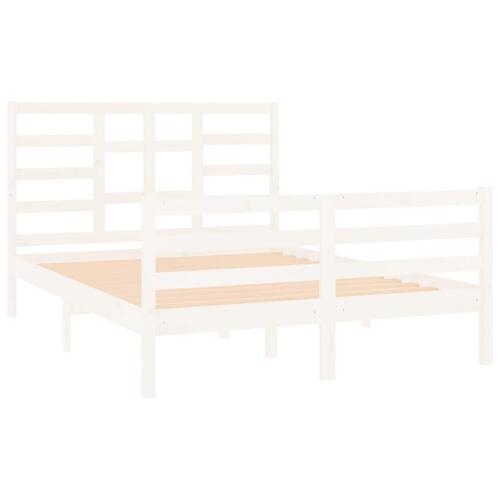 Sengeramme 120x190 cm Small Double massivt træ hvid