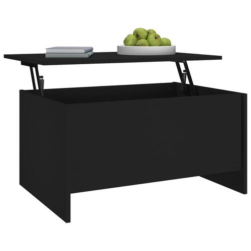 Sofabord 80x55,5x41,5 cm konstrueret træ sort