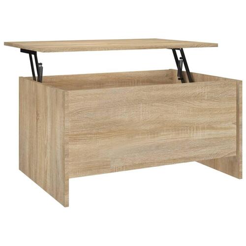 Sofabord 80x55,5x41,5 cm konstrueret træ sonoma-eg
