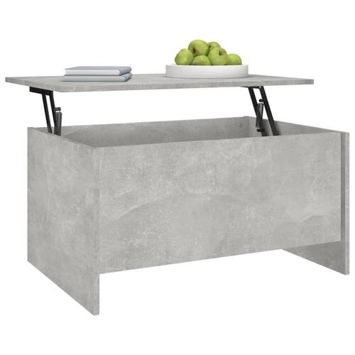 Sofabord 80x55,5x41,5 cm konstrueret træ betongrå