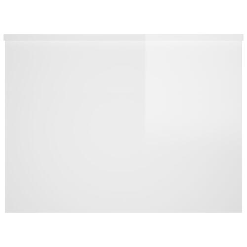 Sofabord 80x55,5x41,5 cm konstrueret træ hvid højglans