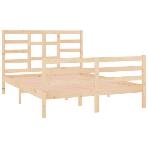Sengeramme 135x190 cm massivt træ