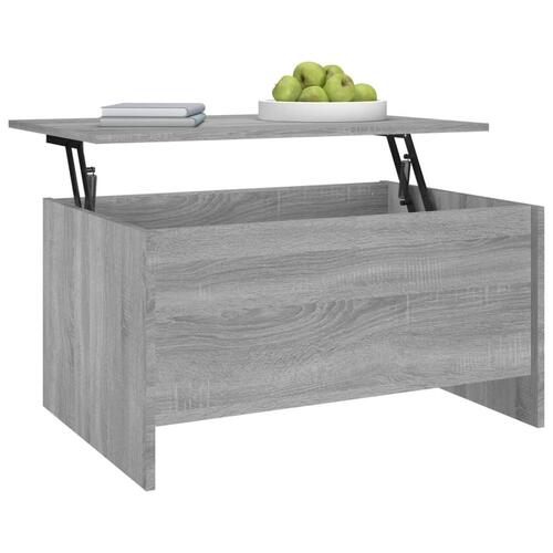 Sofabord 80x55,5x41,5 cm konstrueret træ grå sonoma-eg