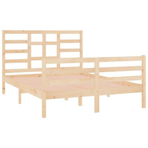 Sengeramme 140x190 cm massivt træ