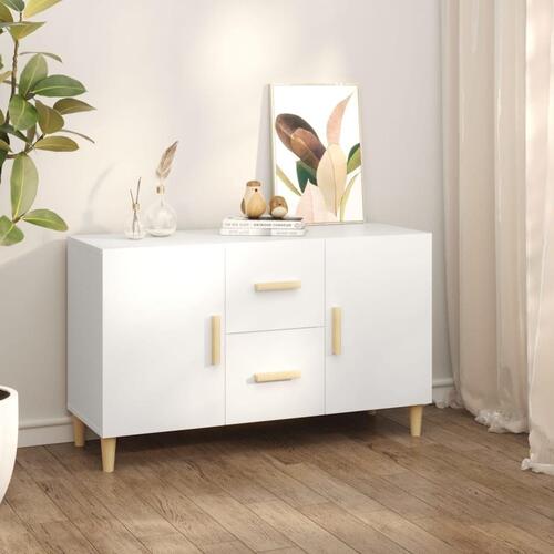 Skænk 100x36x60 cm konstrueret træ hvid