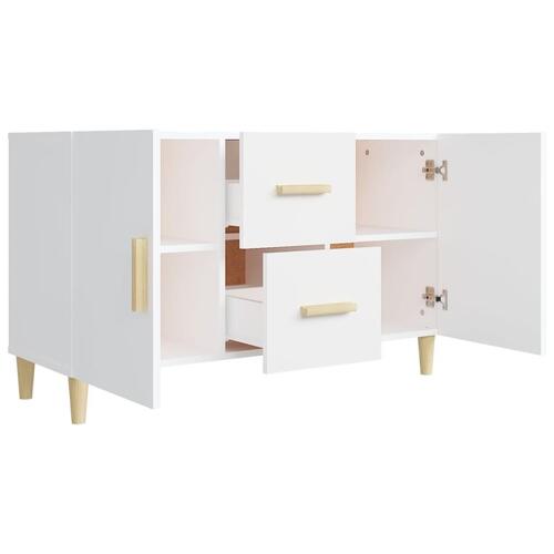 Skænk 100x36x60 cm konstrueret træ hvid