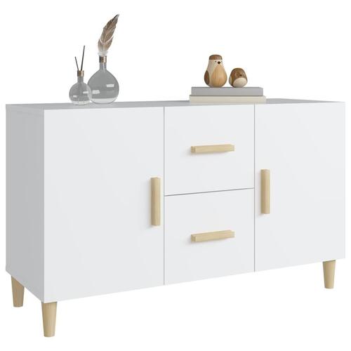 Skænk 100x36x60 cm konstrueret træ hvid