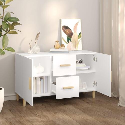 Skænk 100x36x60 cm konstrueret træ hvid