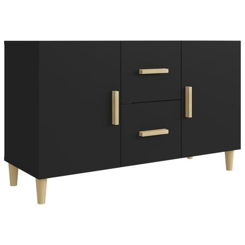 Skænk 100x36x60 cm konstrueret træ sort