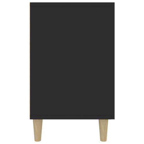 Skænk 100x36x60 cm konstrueret træ sort
