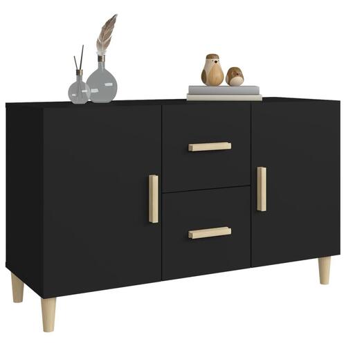 Skænk 100x36x60 cm konstrueret træ sort