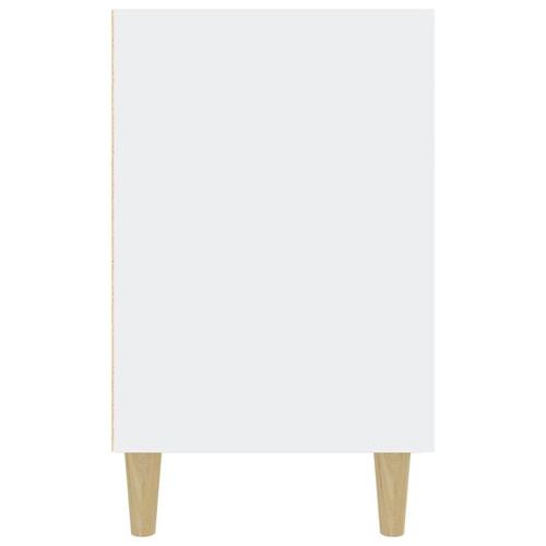 Skænk 100x36x60 cm konstrueret træ hvid højglans
