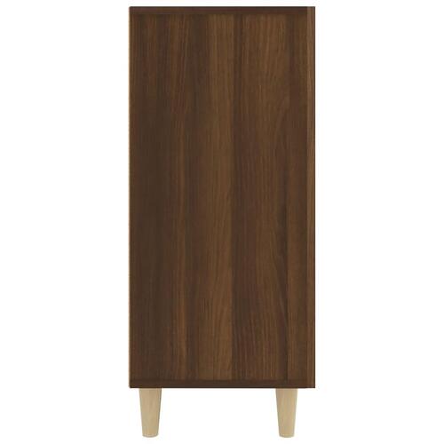 Skab 90x34x80 cm konstrueret træ brun egetræsfarve