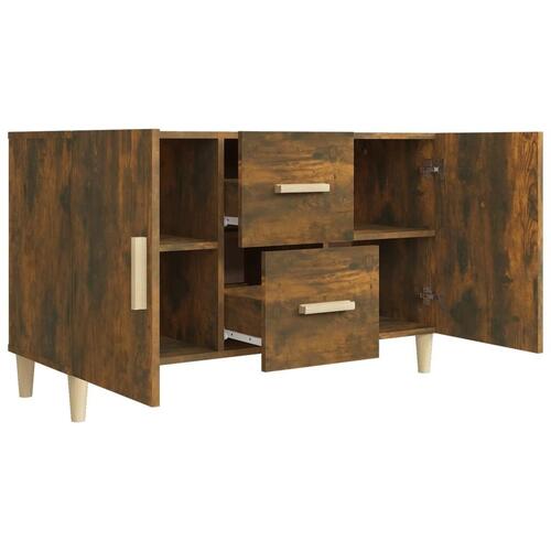 Skænk 100x36x60 cm konstrueret træ røget egetræsfarve