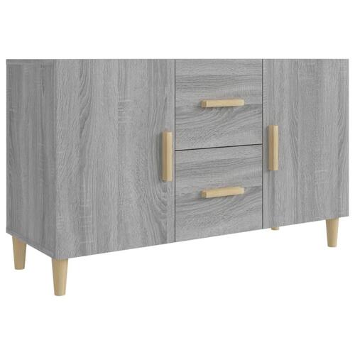 Skænk 100x36x60 cm konstrueret træ grå sonoma-eg