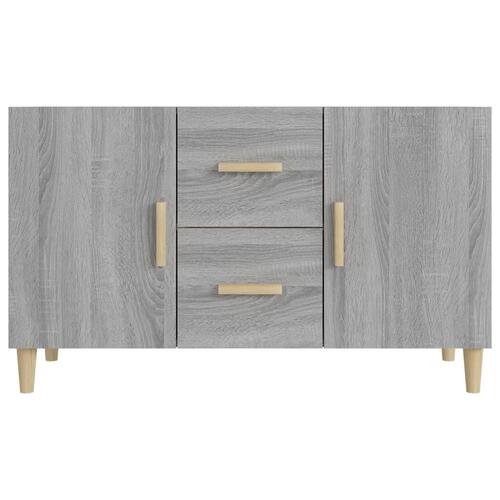 Skænk 100x36x60 cm konstrueret træ grå sonoma-eg