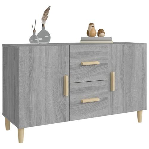 Skænk 100x36x60 cm konstrueret træ grå sonoma-eg