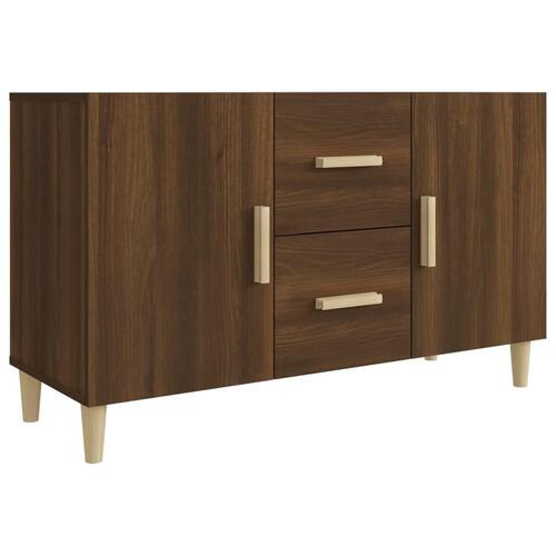 Skænk 100x36x60 cm konstrueret træ brun egetræsfarve