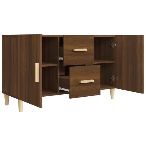 Skænk 100x36x60 cm konstrueret træ brun egetræsfarve
