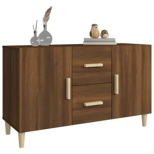 Skænk 100x36x60 cm konstrueret træ brun egetræsfarve