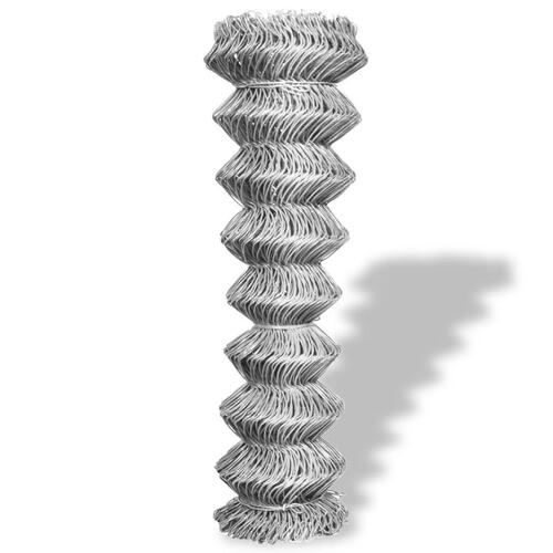 Trådhegn 15x1,25 cm galvaniseret stål sølvfarvet