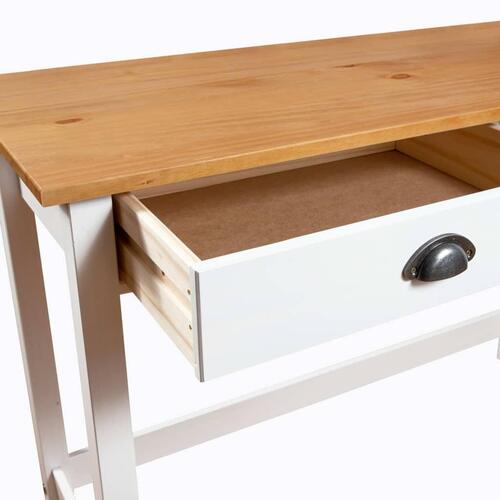 Konsolbord Hill med 2 skuffer 110x45x74 cm massivt fyrretræ